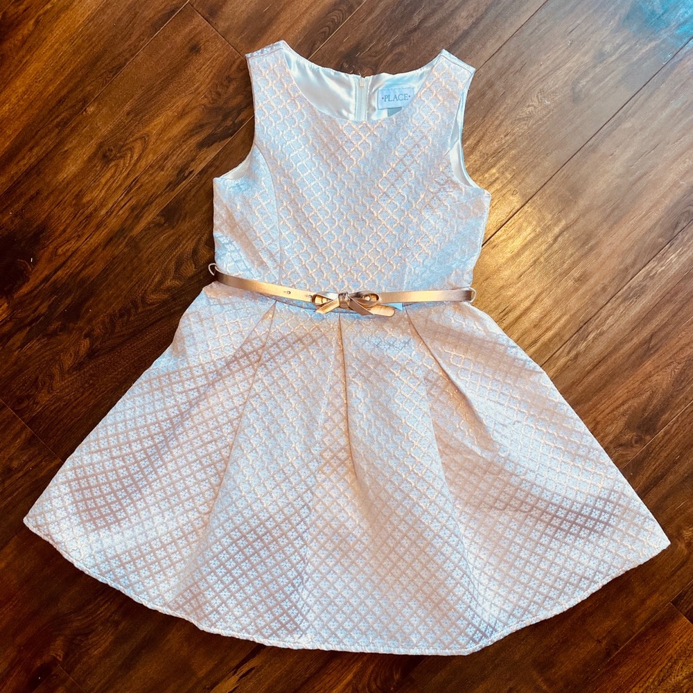 Girls Jacquard (rose gold) dress- Children’s Place